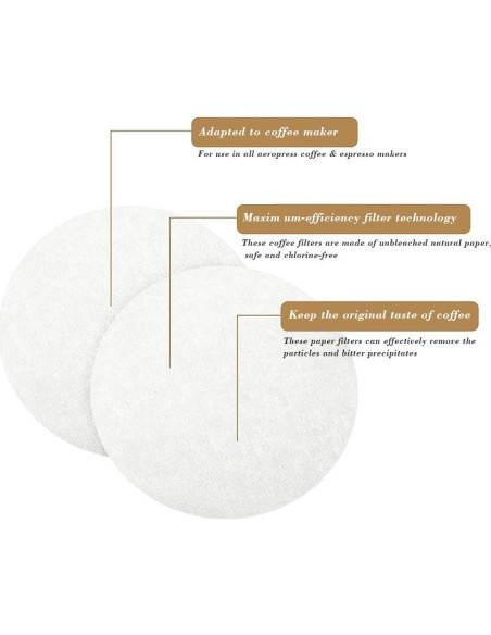 Soporte de Filtros de Café CAFEMASY con 742 Filtros de Papel