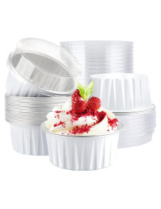 Moldes de Muffin EUSOAR 30pcs 125ml Aluminio Desechables