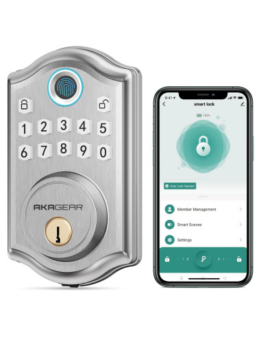 Cerradura Biométrica AkaGear DS10 Pro con Bluetooth