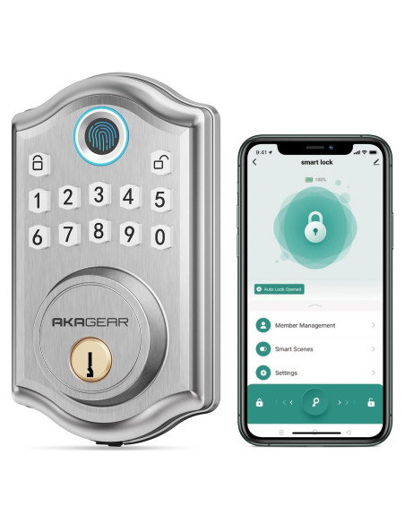 Cerradura Biométrica AkaGear DS10 Pro con Bluetooth