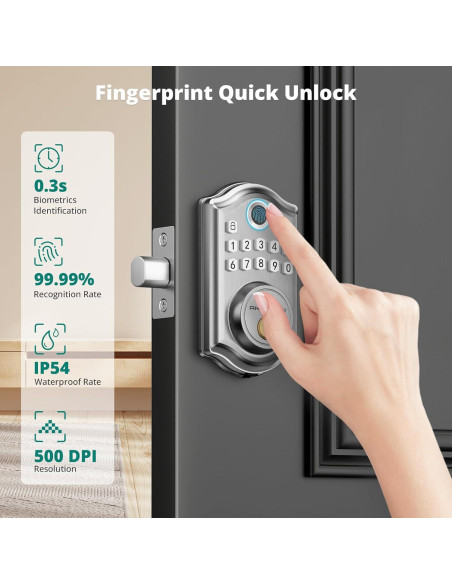 Cerradura Biométrica AkaGear DS10 Pro con Bluetooth