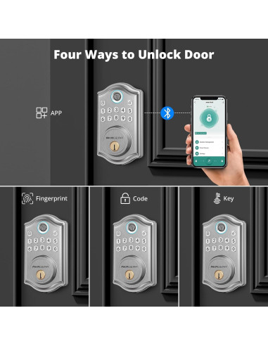 Cerradura Biométrica AkaGear DS10 Pro con Bluetooth