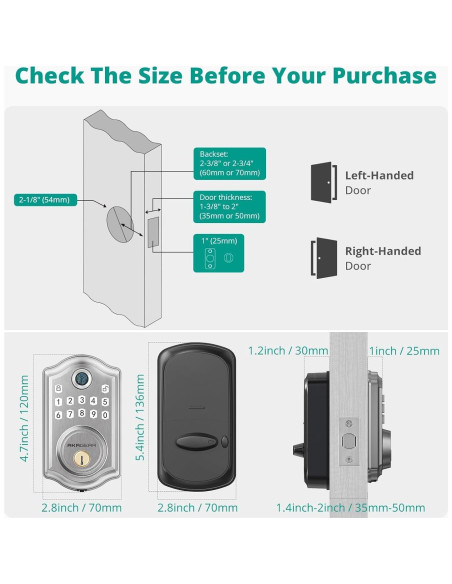 Cerradura Biométrica AkaGear DS10 Pro con Bluetooth