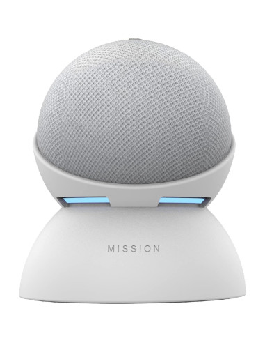 Base de Batería Mission para Echo Dot 4ta y 5ta Gen. Blanca