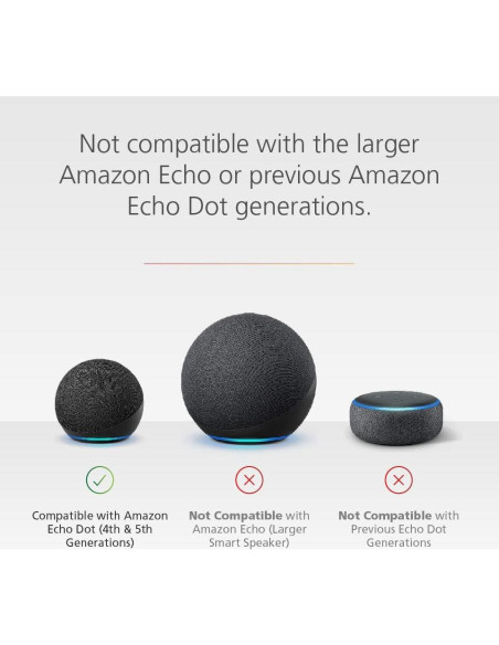 Base de Batería Mission para Echo Dot 4ta y 5ta Gen. Blanca