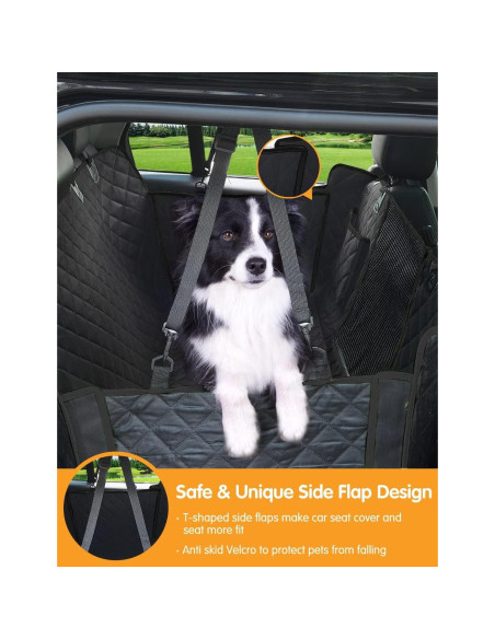Funda de Asiento de Coche para Perros NZONPET 100% Impermeable