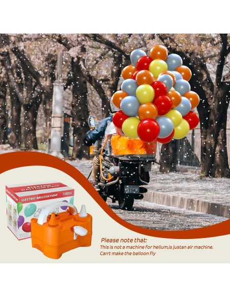 Bomba de Aire Eléctrica Beeyaky para Globos 400W Doble Boquilla