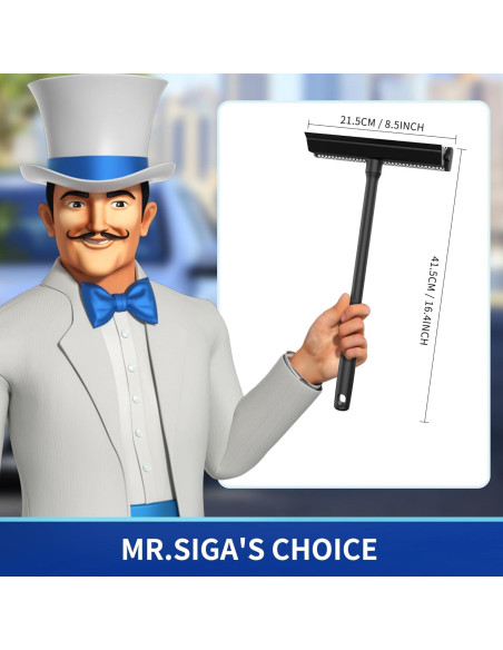 Limpiaparabrisas 2 en 1 MR.SIGA con Esponja Scrubber Negro