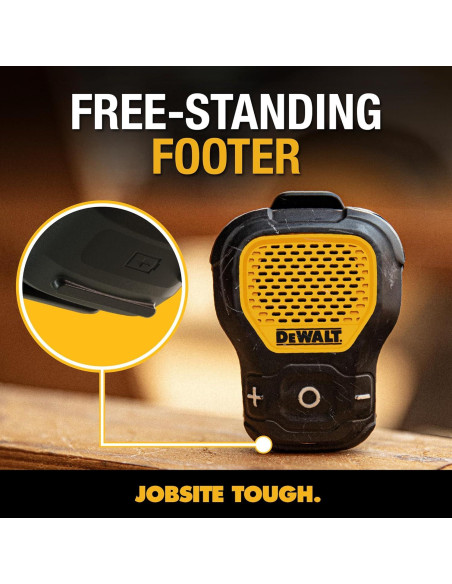 Altavoz Bluetooth DEWALT Amarillo Inalámbrico Resistente IP56