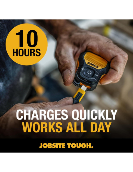 Altavoz Bluetooth DEWALT Amarillo Inalámbrico Resistente IP56