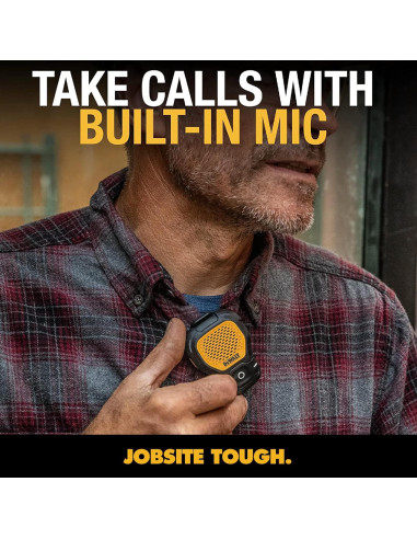 Altavoz Bluetooth DEWALT Amarillo Inalámbrico Resistente IP56