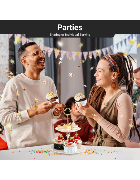 Moldes de Muffin EUSOAR 30pcs 125ml Aluminio Desechables