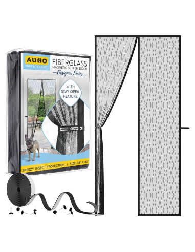 Puerta de Pantalla Magnética AUGO 96.5x210.8 cm Fibra Vidrio