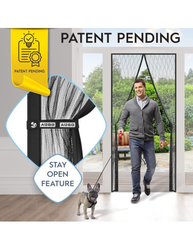 Puerta de Pantalla Magnética AUGO 96.5x210.8 cm Fibra Vidrio