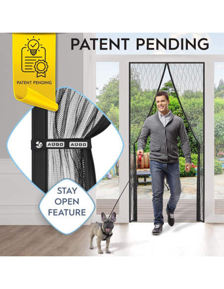 Puerta de Pantalla Magnética AUGO 96.5x210.8 cm Fibra Vidrio