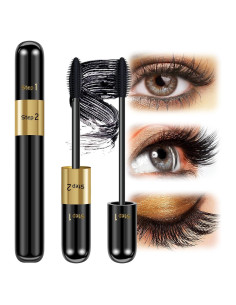 Máscara 2 en 1 DRMODE Fibra de Seda Negra 4D Volumen