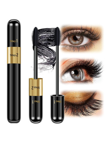 Máscara 2 en 1 DRMODE Fibra de Seda Negra 4D Volumen