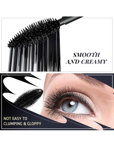 Máscara 2 en 1 DRMODE Fibra de Seda Negra 4D Volumen