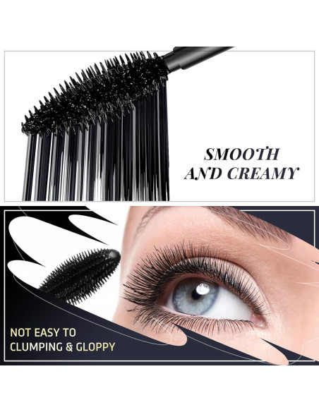 Máscara 2 en 1 DRMODE Fibra de Seda Negra 4D Volumen