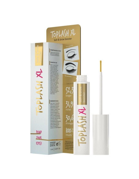 Suero Potenciador de Pestañas y Cejas Toplash 6 ml