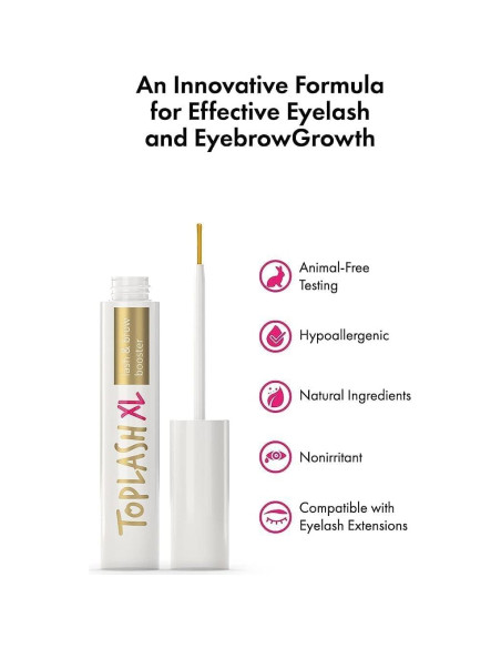 Suero Potenciador de Pestañas y Cejas Toplash 6 ml