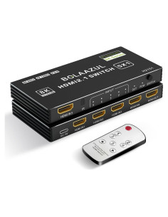 Interruptor HDMI 2.1 5 en 1 BolAAzuL H2151 8K 4K 120Hz