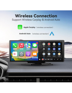 Estéreo Inalámbrico HD Veralady 10.26" con CarPlay y Android Auto 2
