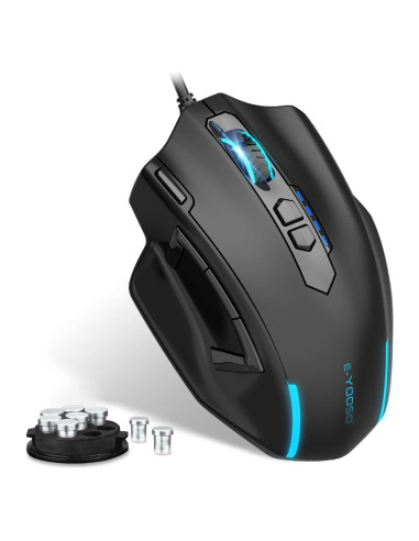 Ratón Gaming E-YOOSO X-41 con Cable, 12400 DPI, 11 Botones