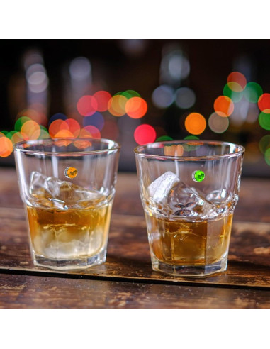 Encantos para Copas de Vino 24 Piezas Cristal Colorido