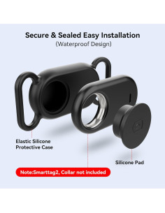 Soporte para Collar de Perro SkyArmor para Galaxy Smarttag2 Negro 2