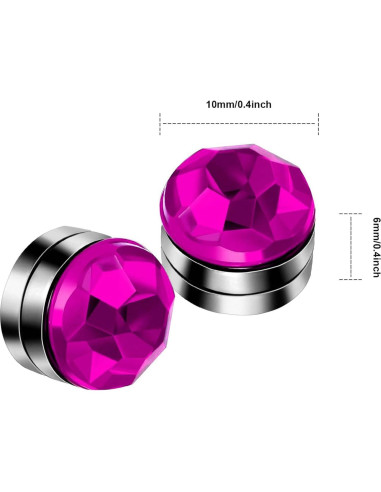 Encantos para Copas de Vino 24 Piezas Cristal Colorido