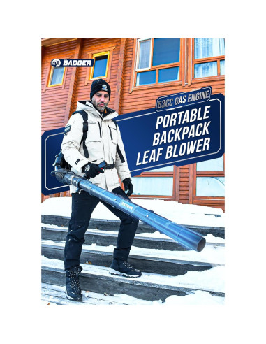 Soplador de Hojas Wild Badger Power 53cc Ligero y Potente