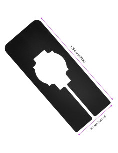 100 Divisores de Closet MUKLEI Plástico Negro 5x12.7 cm 2