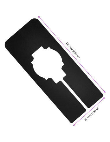 100 Divisores de Closet MUKLEI Plástico Negro 5x12.7 cm