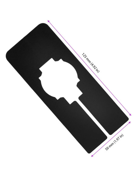 100 Divisores de Closet MUKLEI Plástico Negro 5x12.7 cm