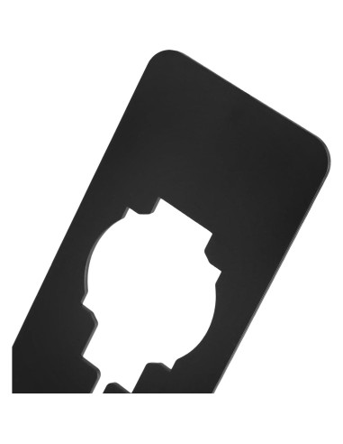 100 Divisores de Closet MUKLEI Plástico Negro 5x12.7 cm