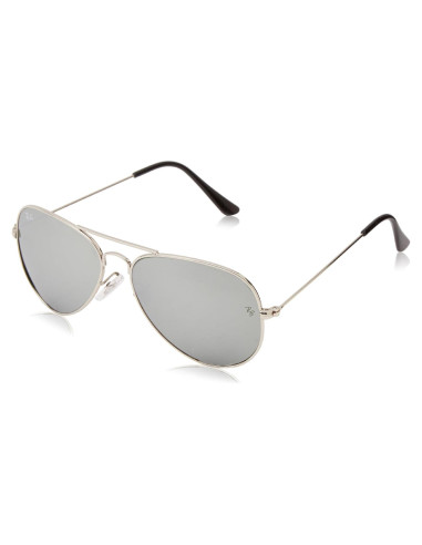 Gafas de Sol Ray-Ban Aviador Clásico Metal Blanco 55mm