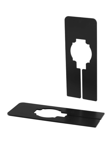 100 Divisores de Closet MUKLEI Plástico Negro 5x12.7 cm