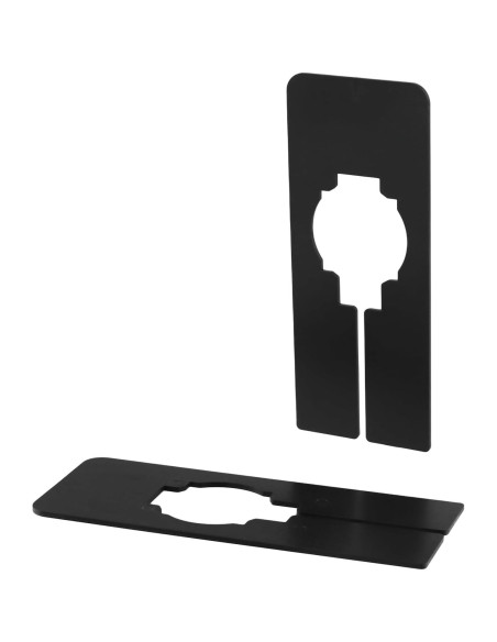 100 Divisores de Closet MUKLEI Plástico Negro 5x12.7 cm