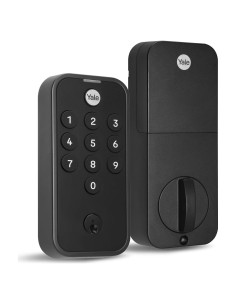 Cerradura Yale Code Negra con Teclado y Cerrojo Sin Llave
