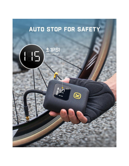 Bomba de Bicicleta Fanttik X8 Ace 150 PSI Portátil Eléctrica