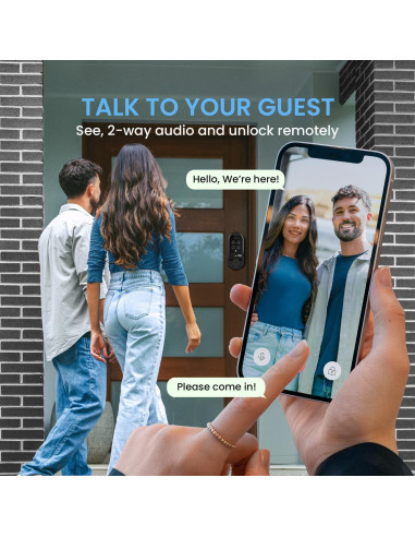 Cerradura Inteligente Lockly Vision con Timbre y Huella