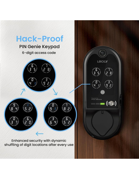 Cerradura Inteligente Lockly Vision con Timbre y Huella