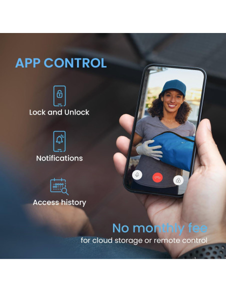 Cerradura Inteligente Lockly Vision con Timbre y Huella