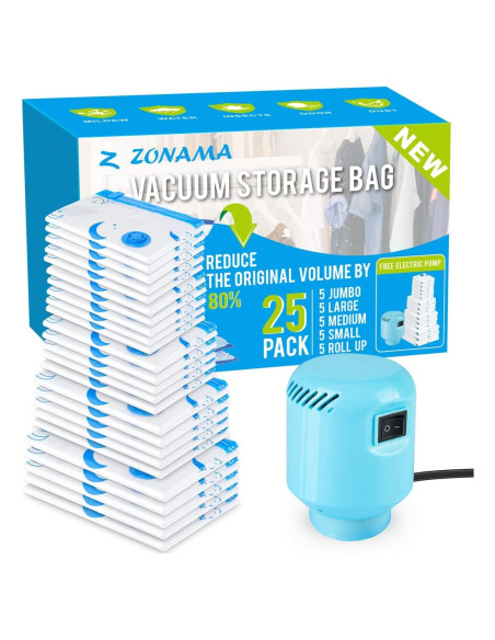 Bolsas de Almacenamiento al Vacío Z ZONAMA 25 Piezas Variadas