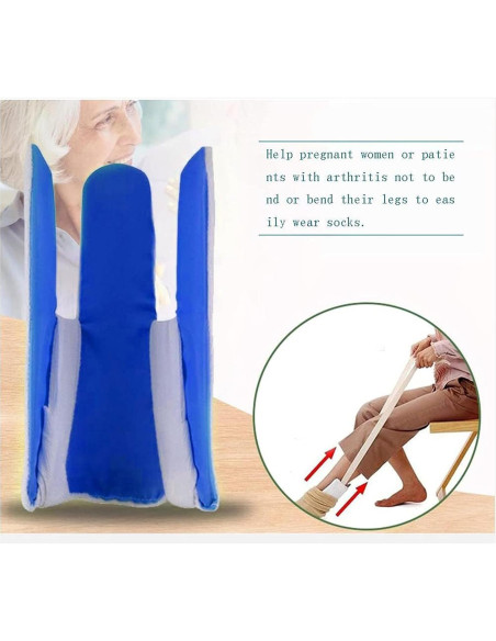 Asistente para Ponerse Calcetines HY - Sin Agacharse, Azul