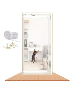 Puerta de Pantalla para Gatos LAIJIANG 130x220cm Reforzada