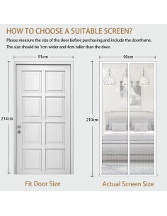 Puerta de Pantalla para Gatos LAIJIANG 130x220cm Reforzada 2