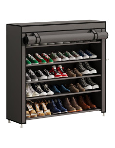 Organizador de Zapatos Calmootey 5 Niveles 25 Pares Gris