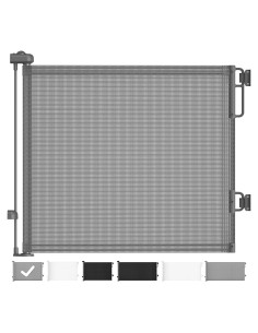 Puerta Retráctil Cumbor 88,9 cm para Perros y Gatos - Gris